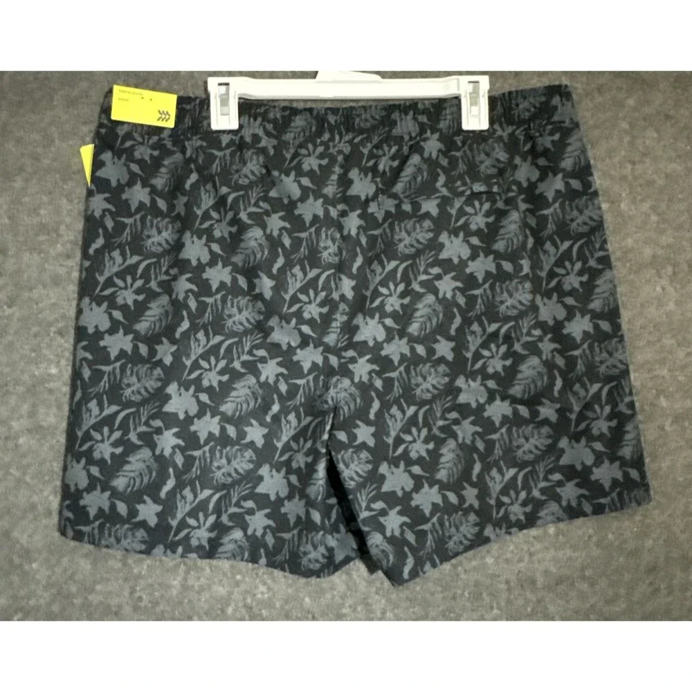 All In Motion Men's Shorts Hybrid Unlined Swimwear Trunks Black 6